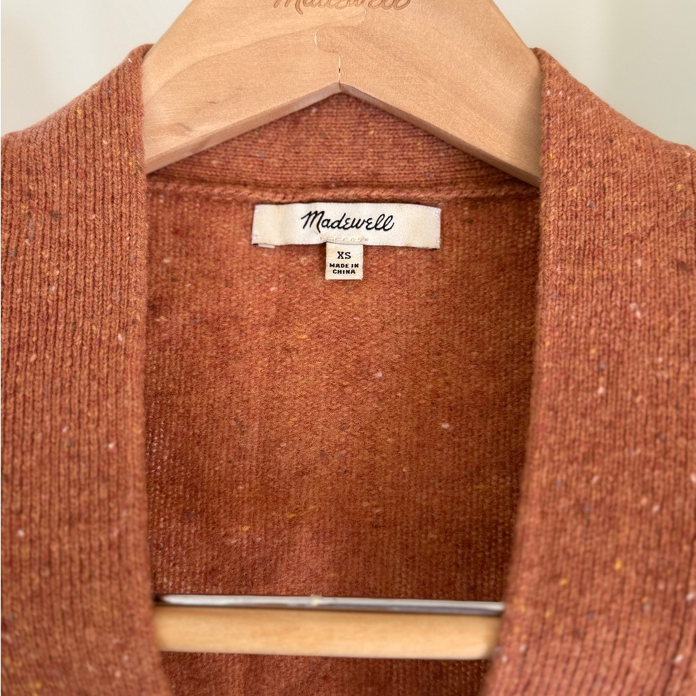 Burnt Orange Madewell Cardigan